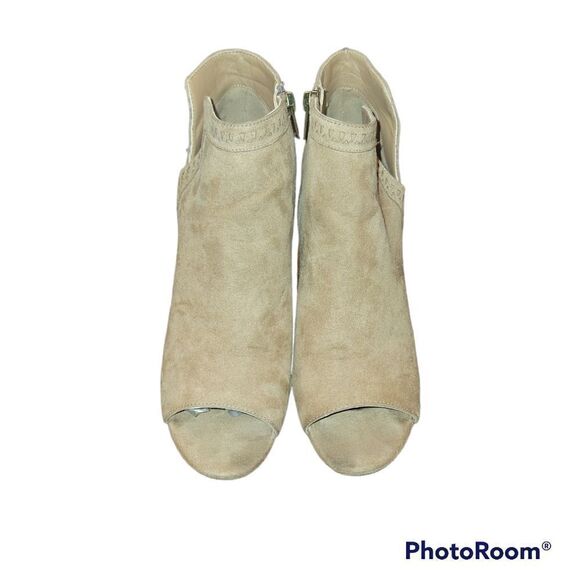 Parker and Sky Tan Taupe Suede Ankle Boots Booties 8.5 - Picture 10 of 12